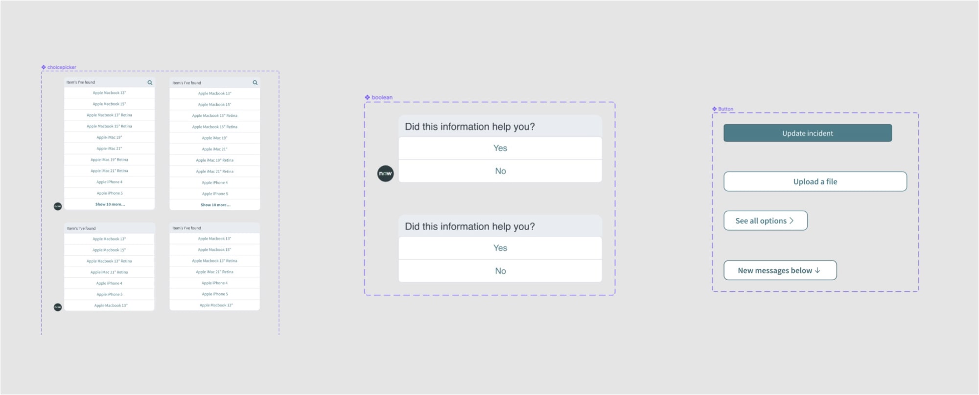 Conversational Interfaces team component library