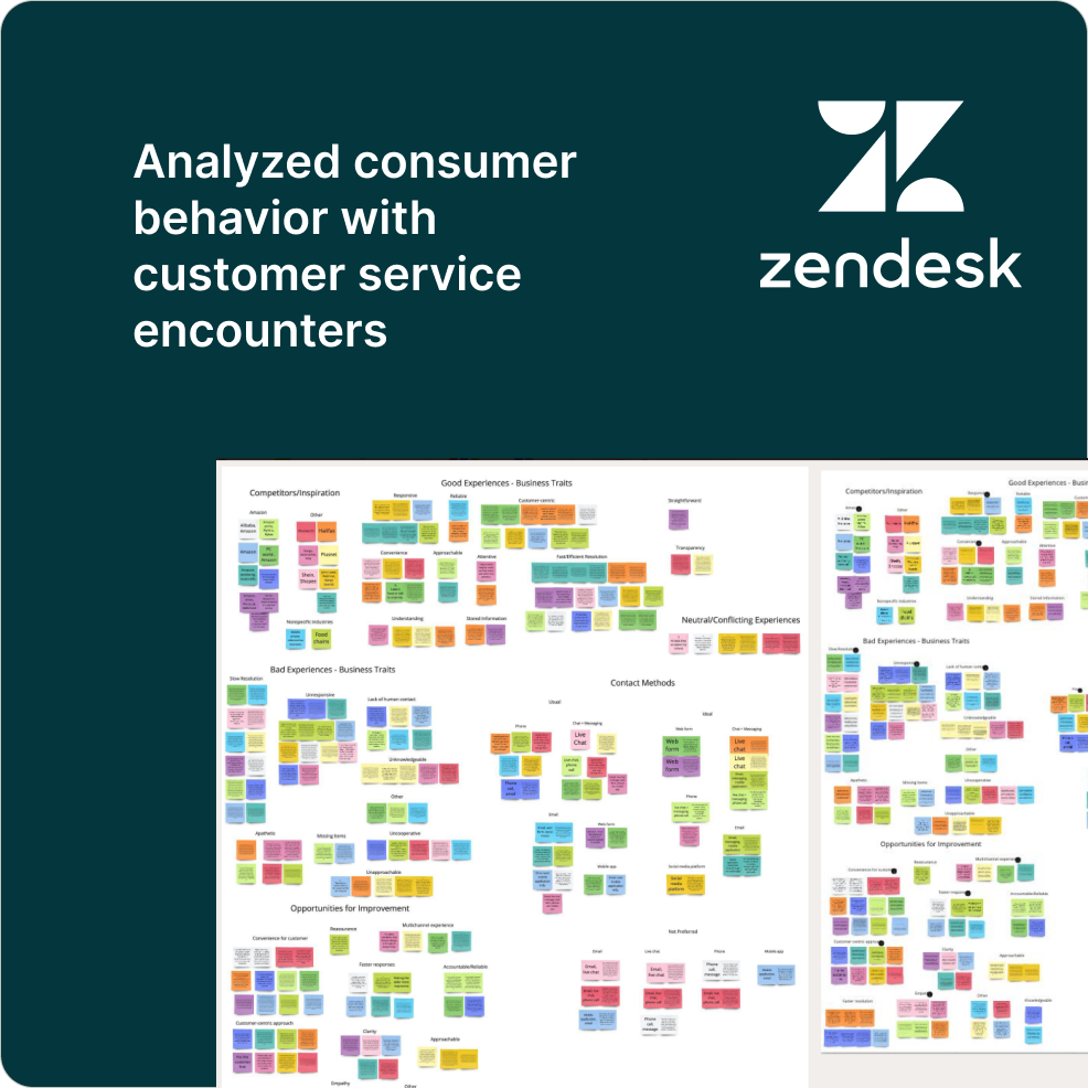 Zendesk end user research cover